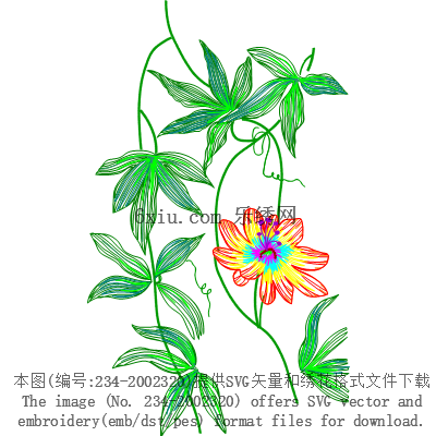 svg矢量绣花图下载