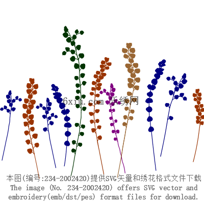 svg矢量绣花图下载