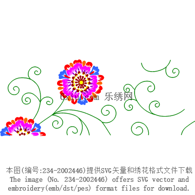 svg矢量绣花图下载