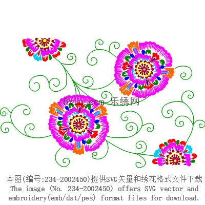 svg矢量绣花图下载