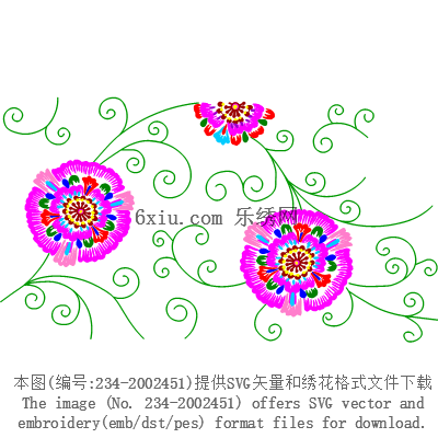 svg矢量绣花图下载
