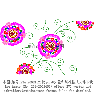 svg矢量绣花图下载