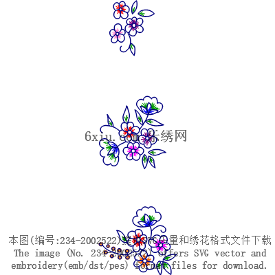 svg矢量绣花图下载