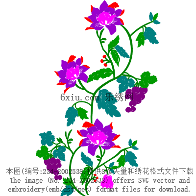 svg矢量绣花图下载