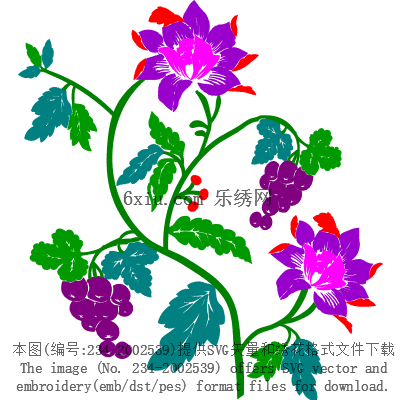 svg矢量绣花图下载