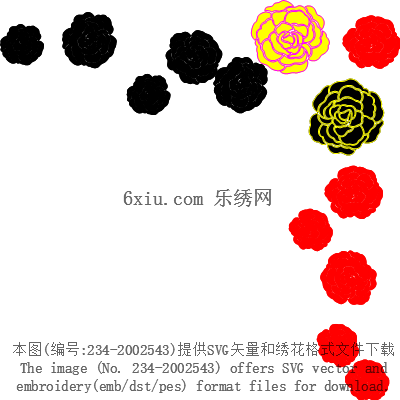 svg矢量绣花图下载