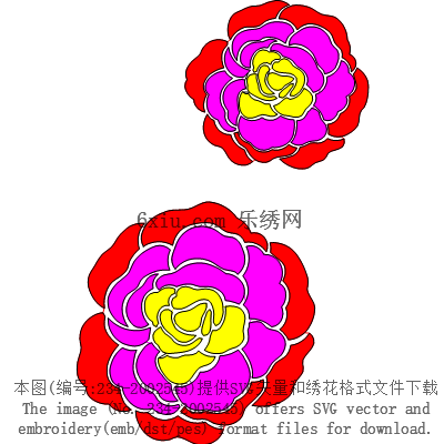 svg矢量绣花图下载