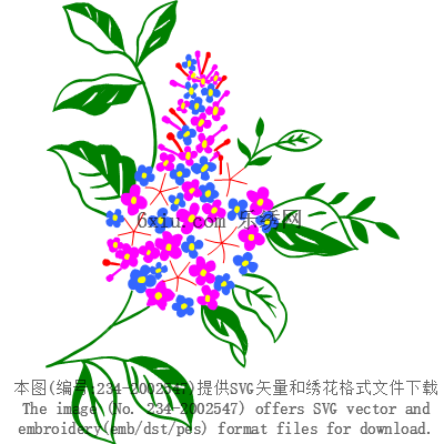 svg矢量绣花图下载