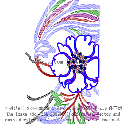 svg矢量绣花图下载