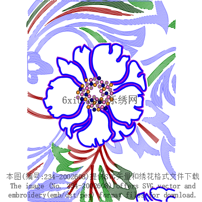 svg矢量绣花图下载
