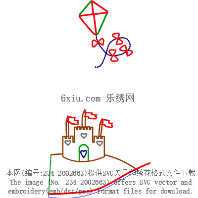 svg矢量绣花图下载