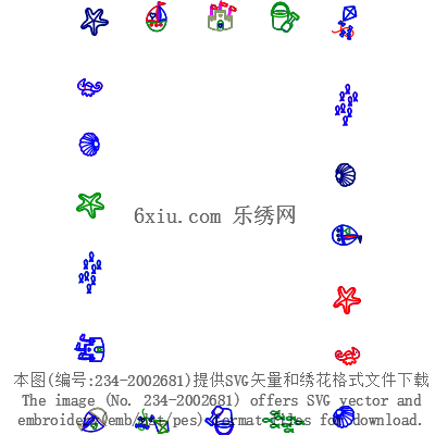 svg矢量绣花图下载