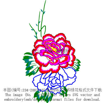 svg矢量绣花图下载