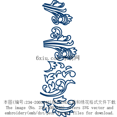 svg矢量绣花图下载