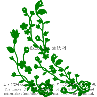 svg矢量绣花图下载