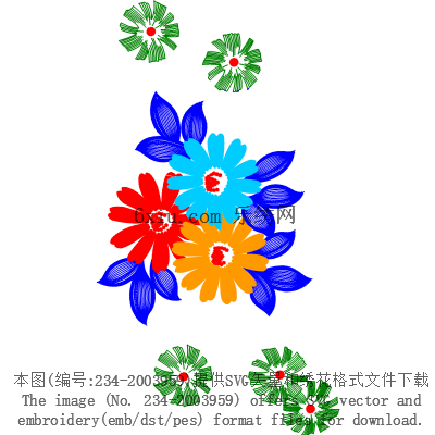 svg矢量绣花图下载