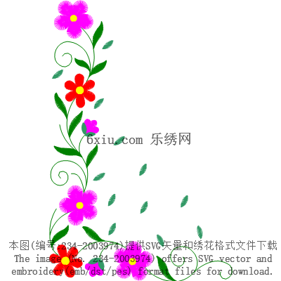 svg矢量绣花图下载