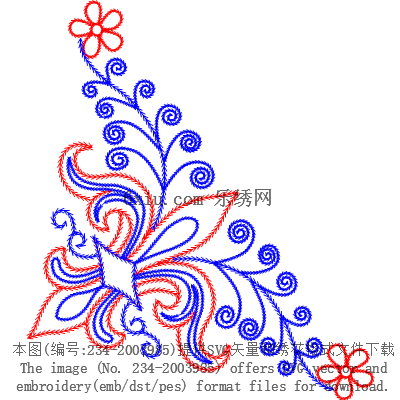 svg矢量绣花图下载