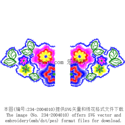 svg矢量绣花图下载
