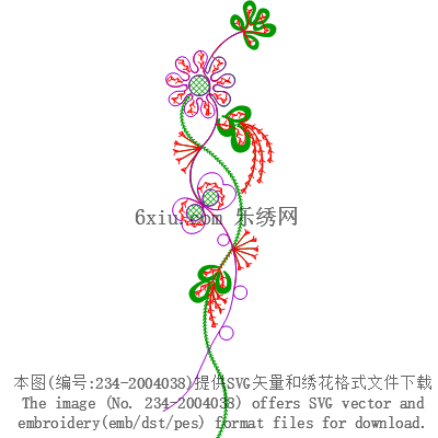 svg矢量绣花图下载