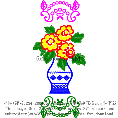 svg矢量绣花图下载