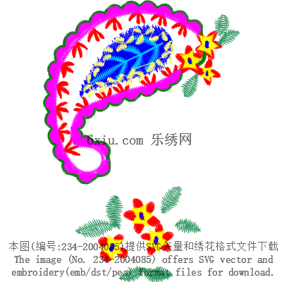 svg矢量绣花图下载