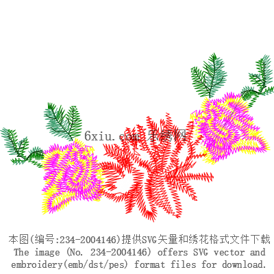 svg矢量绣花图下载