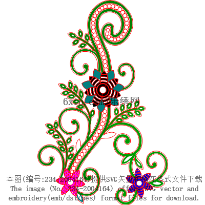 svg矢量绣花图下载