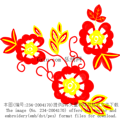 svg矢量绣花图下载