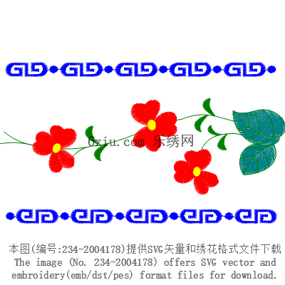 svg矢量绣花图下载