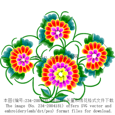 svg矢量绣花图下载