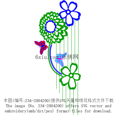 svg矢量绣花图下载
