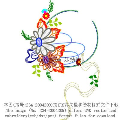 svg矢量绣花图下载