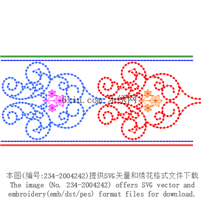 svg矢量绣花图下载