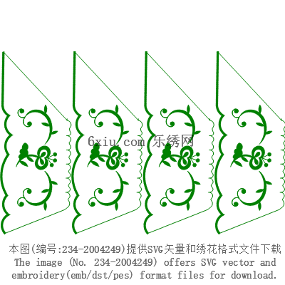 svg矢量绣花图下载