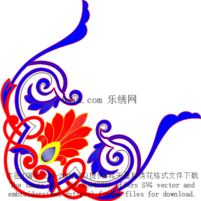 svg矢量绣花图下载