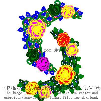 svg矢量绣花图下载