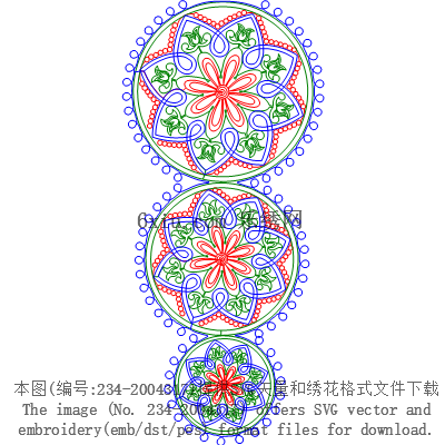 svg矢量绣花图下载