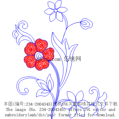 svg矢量绣花图下载