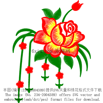 svg矢量绣花图下载