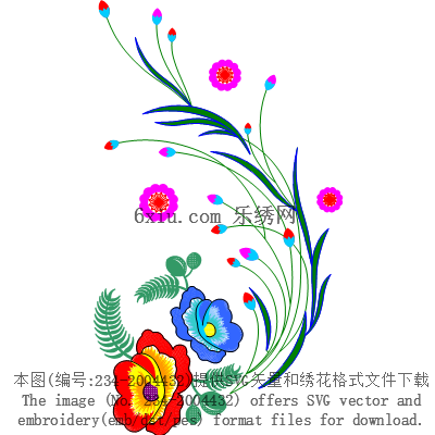 svg矢量绣花图下载