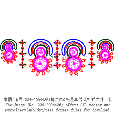 svg矢量绣花图下载