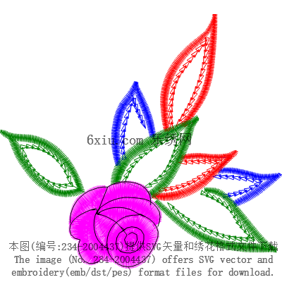 svg矢量绣花图下载