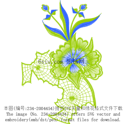 svg矢量绣花图下载
