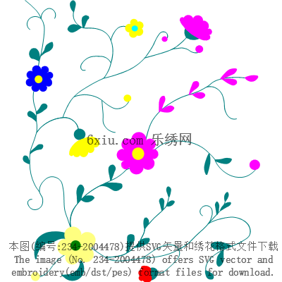 svg矢量绣花图下载