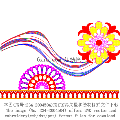 svg矢量绣花图下载
