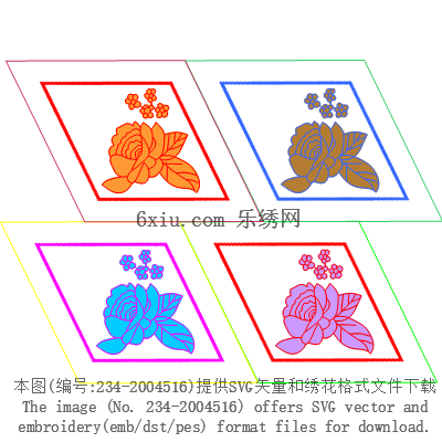 svg矢量绣花图下载