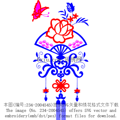 svg矢量绣花图下载