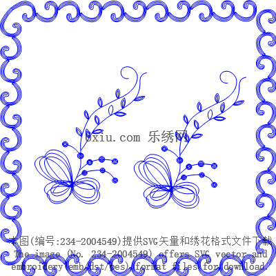 svg矢量绣花图下载