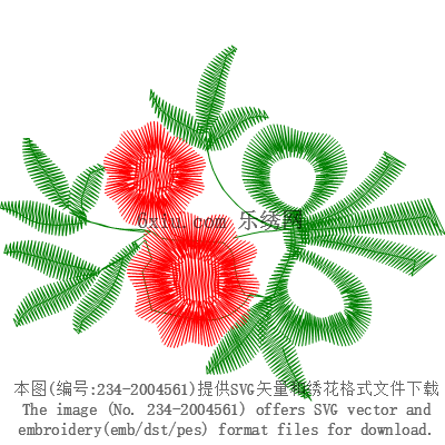 svg矢量绣花图下载